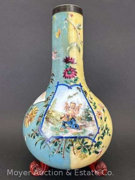 Hand-painted Vase, 11.5"h image