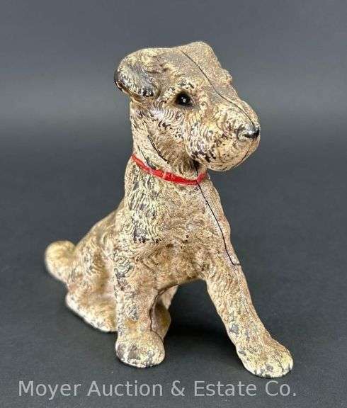Cast Iron Scottie Dog Coin Bank, 5"h image