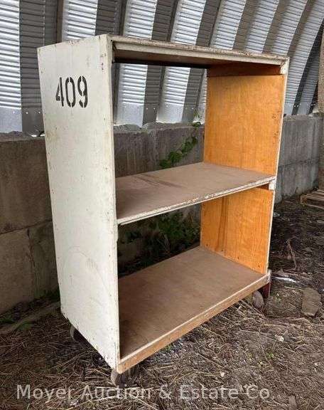 Wooden Rolling Rack, on Casters, 50"x25"x66"h image