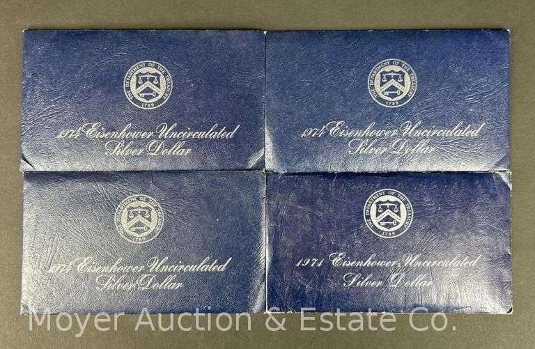(4) 1974-S Eisenhower Uncirculated Dollars image