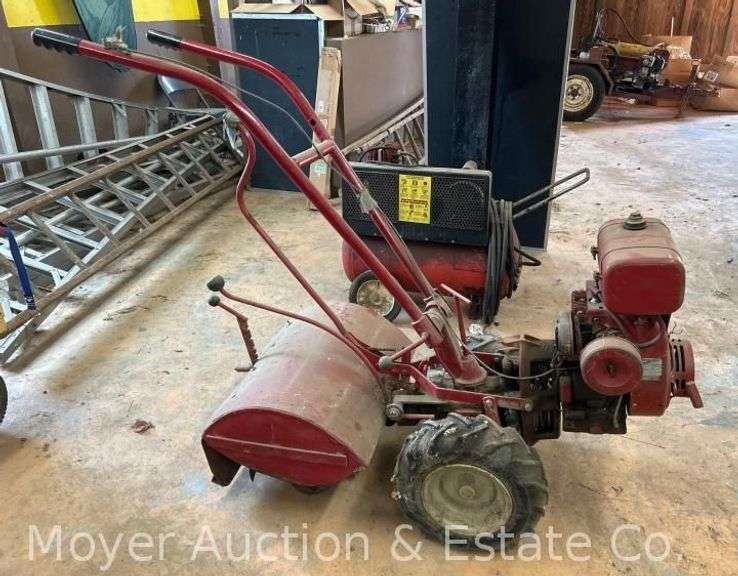 Troy-Bilt 'Horse' Rear-Tine Rototiller with 7hp Kohler engine, turns over image