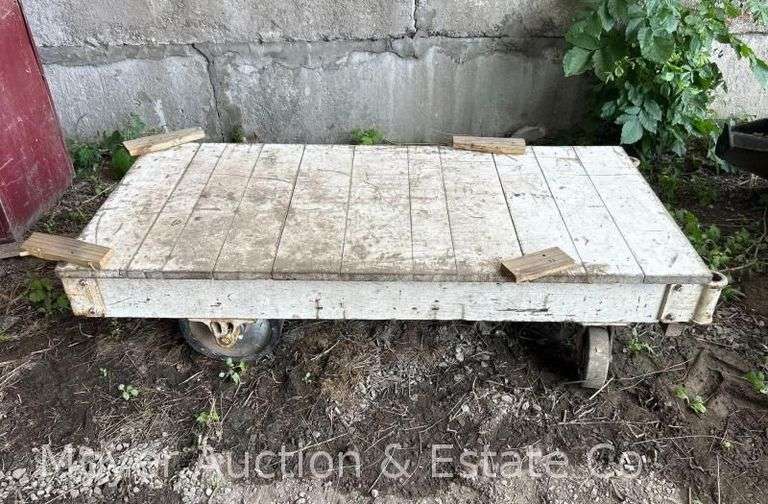 Antique Baggage Cart, 27"x56" Bed image