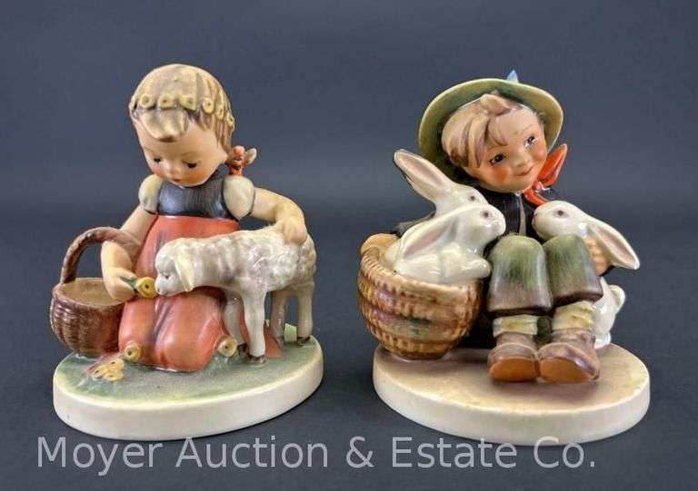 (2) Hummel Figurines: "Favorite Pet" 361 and "Rabbit Father" 58/1 image