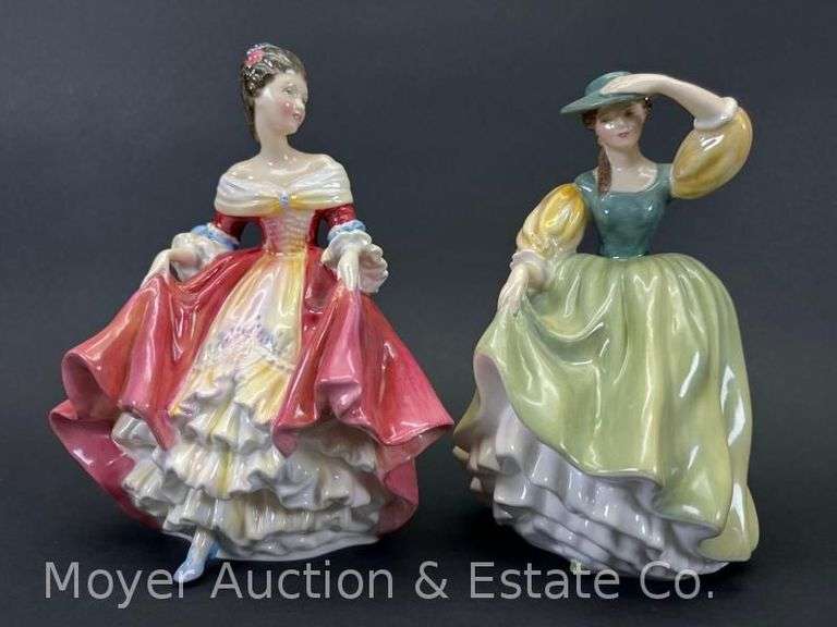 (2) Royal Doulton Figurines, "Buttercup" and "Southern Belle", 7.5"h image