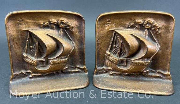 Pair of Cast Iron Ship Bookends, 4"h image