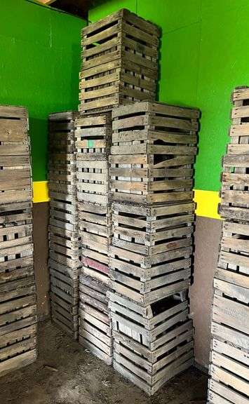 Group of 30 Wooden Apple Crates (G) image