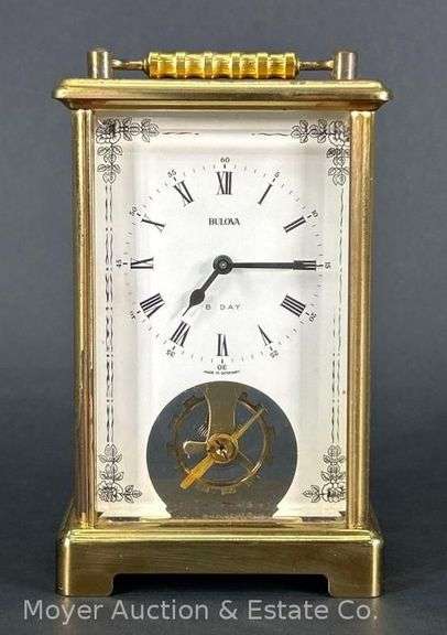 Bulova 8 Day German Carriage Clock, 5.5"h image