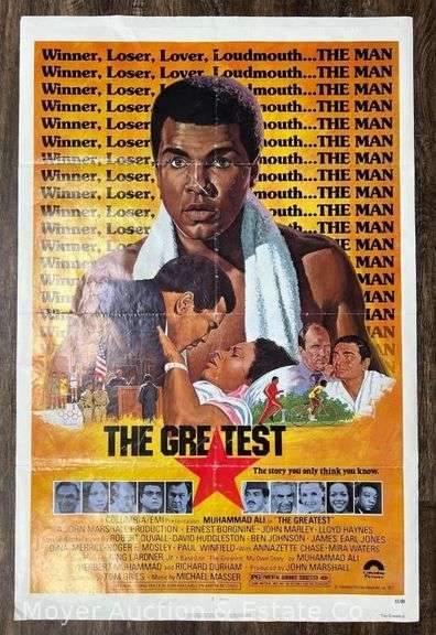 1977 Muhammad Ali "The Greatest" Movie Poster image
