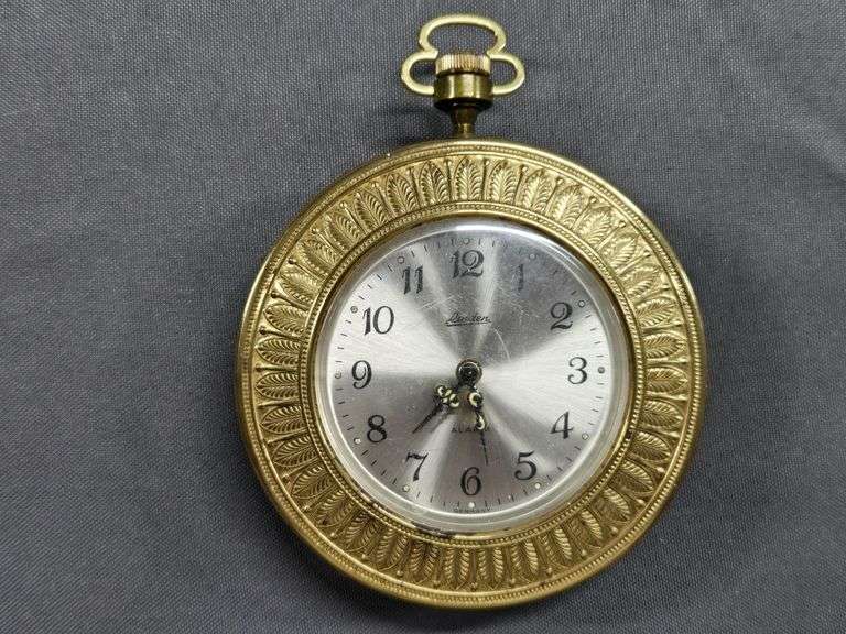West Germany Vintage Gold Alarm Clock image