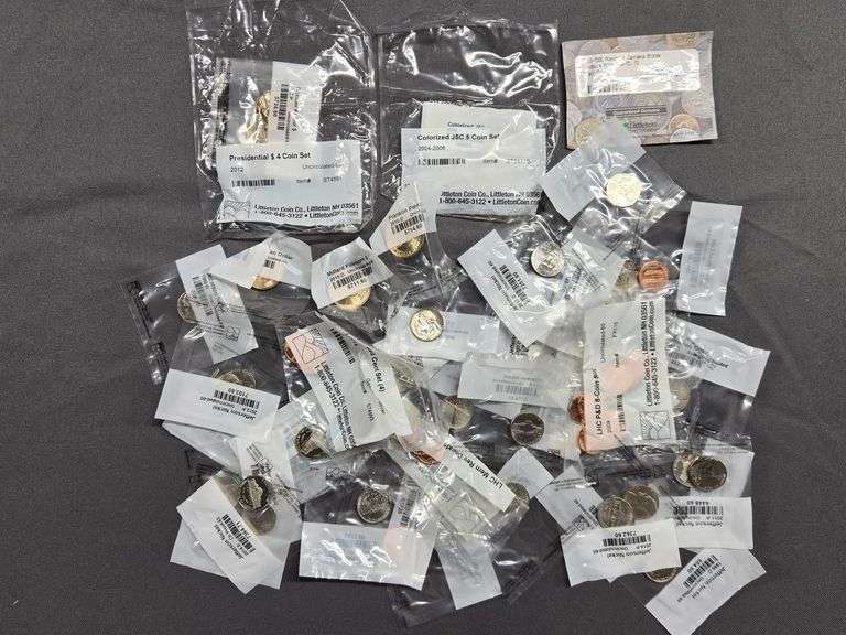 1 Widow’s Mite + 34 Uncirculated & Proof Nickels - 1956-2014 + 10 Uncirculated Pennies + 7 Uncirculated Presidential Dollars image