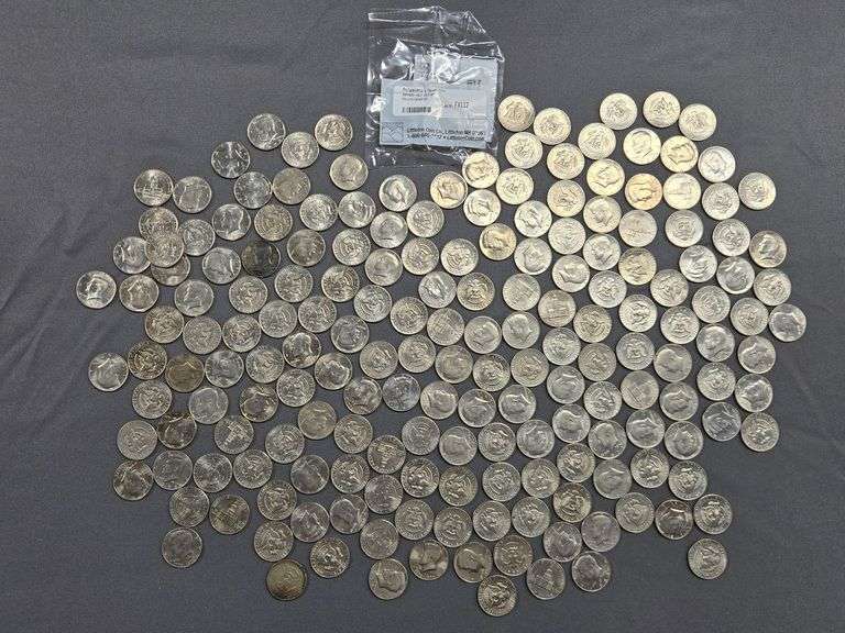 186 Assorted Kennedy Half Dollars - 1971-1998 + (2) 2009 Half Dollars (uncirculated) image