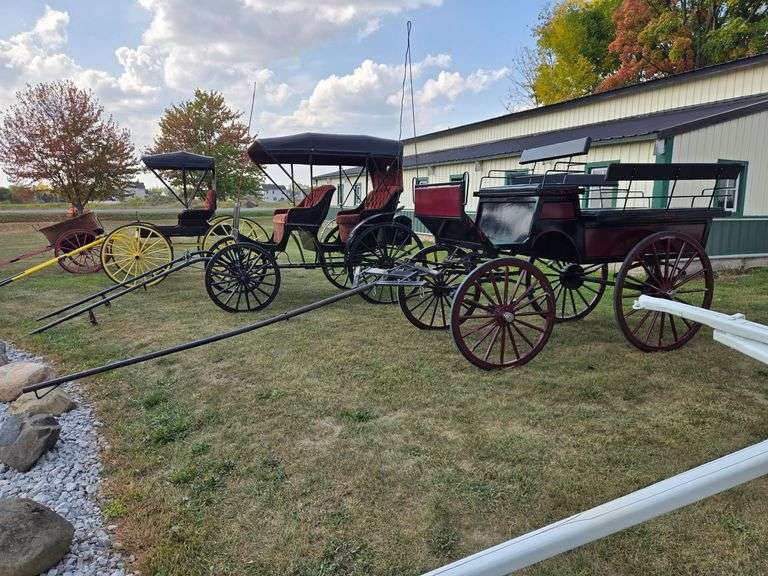 Steel frame, undercut front wheels English carriage image