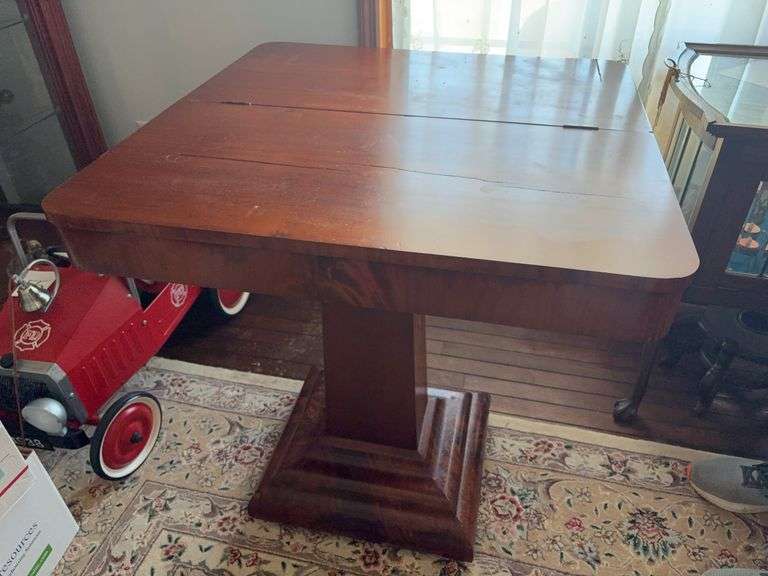 Folding Top Table on Casters - 34”sq x 29”H image
