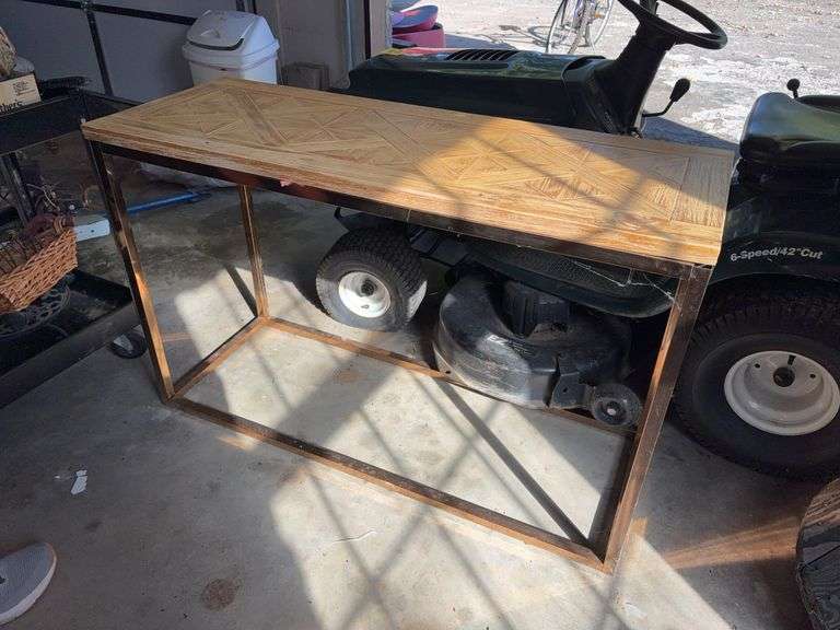 Wooden Top Sofa Table - 48”W x 18”D x 30”H image