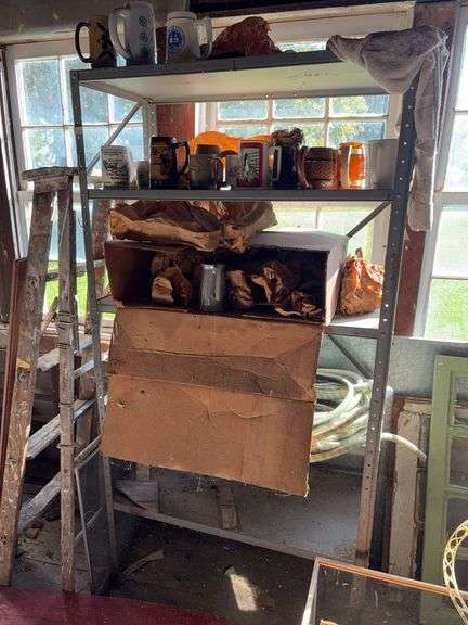 Metal Storage Rack and Contents image