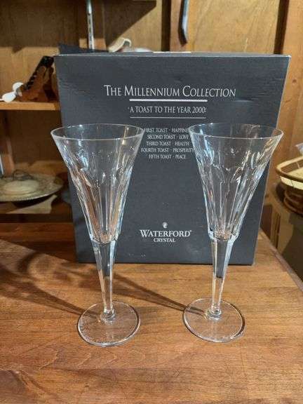Waterford Crystal Toasting Flutes - engraved image