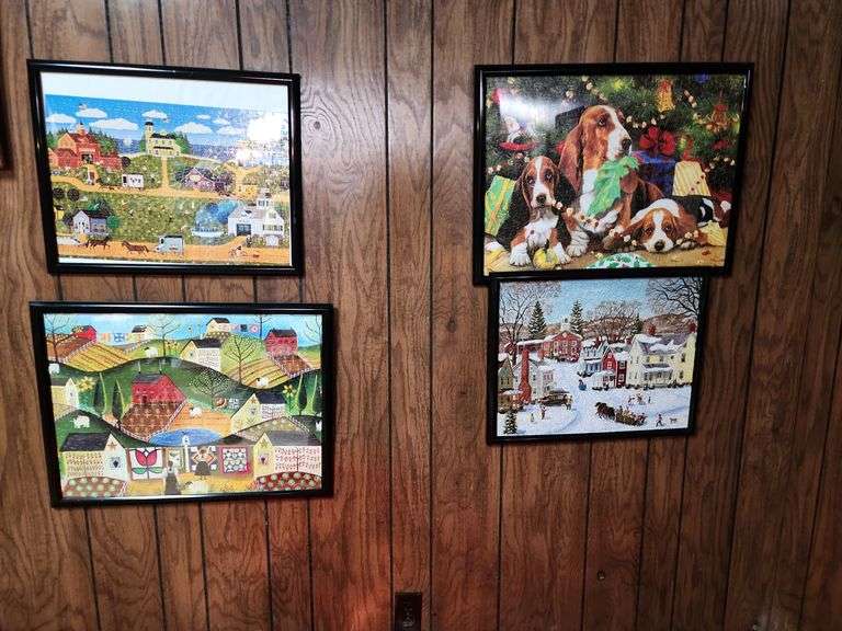 4 Framed Jigsaw Puzzles image