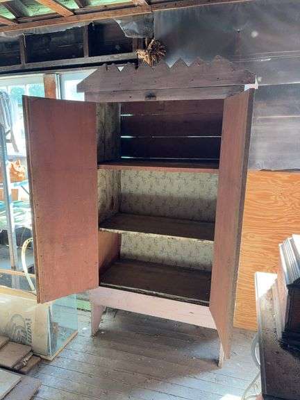 Antique Wooden Hutch image