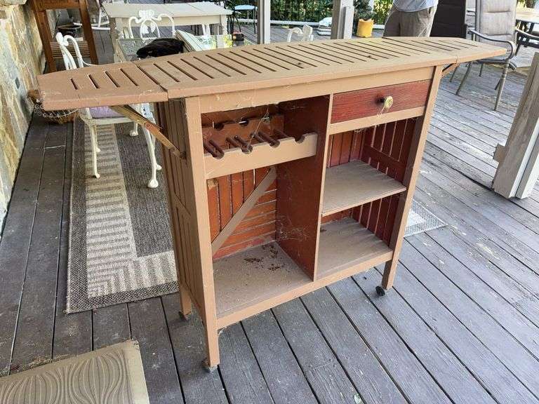 Outdoor Bar Cart - 57”W x 18”D x 41”H image