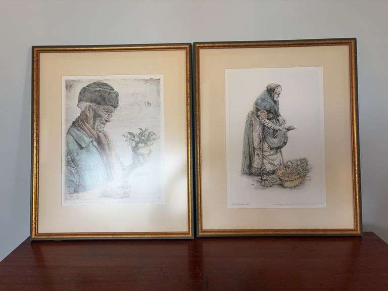 "Gemüsefrau" (Vegetable Woman) by the German artist Paul Geissler & "The Last First Snowdrop." image
