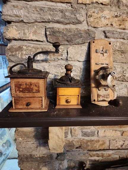 2 Coffee Grinders and 1 Sausage Grinder image