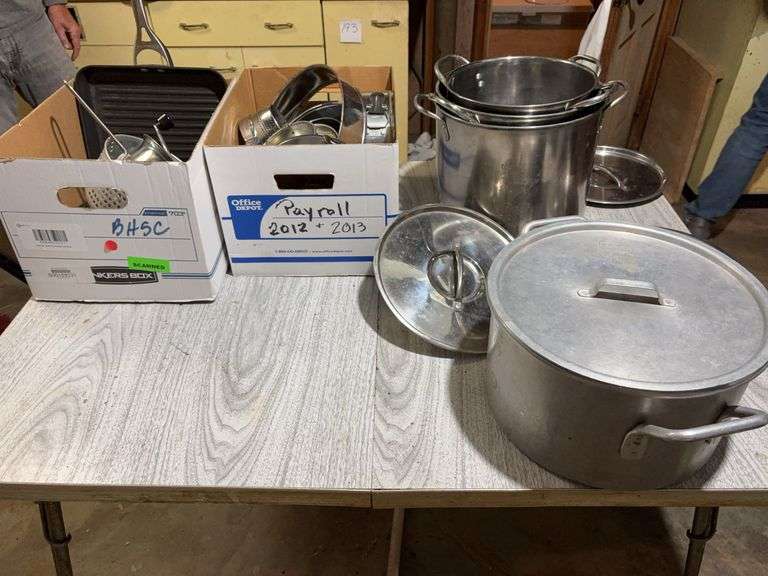 Large Group of Stock Pots, Cake Pans and Misc image