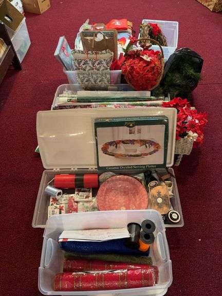 Large Group of Assorted Christmas Decorations image