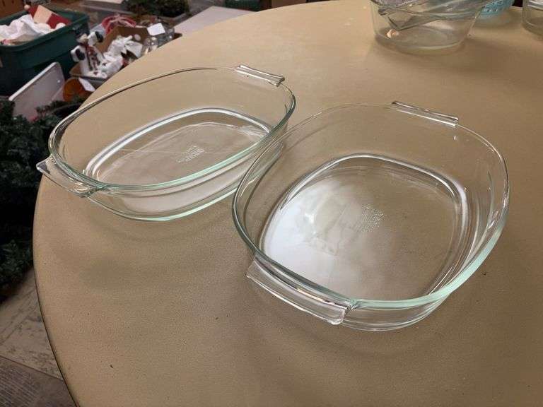 (2) PYREX casserole dishes image