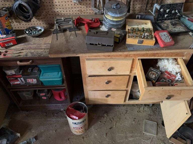 Contents of Cabinets fasteners bits assorted hardware image