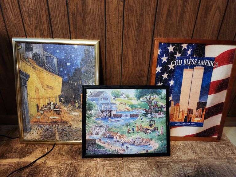 3 Framed Puzzles image