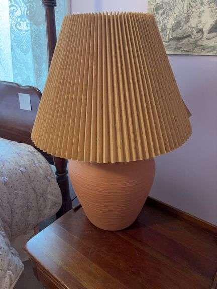 Table Lamp with Ruffled Shade image
