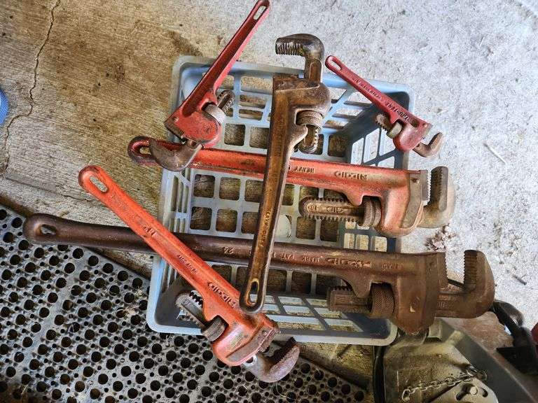 Assorted Pipe Wrenches image