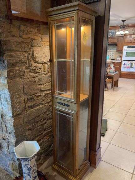 Lighted Display Cabinet - 15”W x 12”D x 69”H image