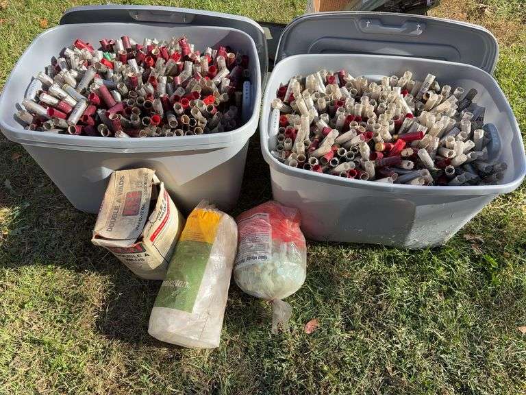 Huge Assortment of Spent Shotgun Hulls and Wads image