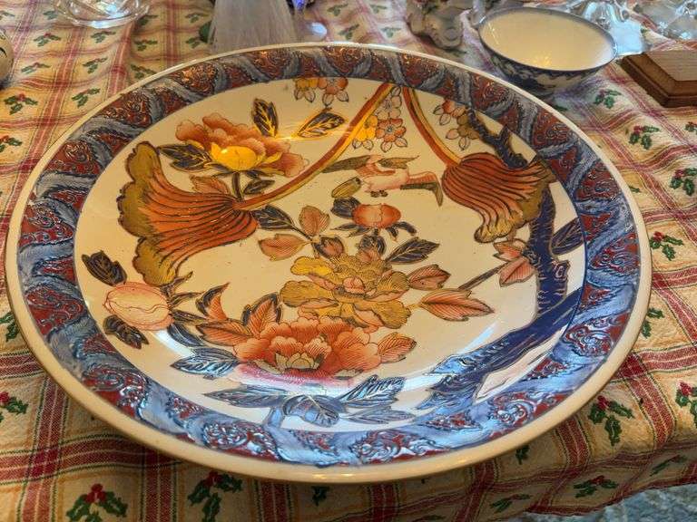 Hand Painted Serving Bowl - 14”D image
