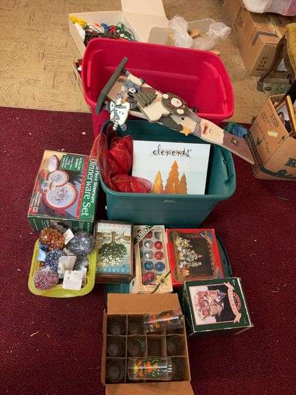 Large Group of Christmas Decorations and Lights image