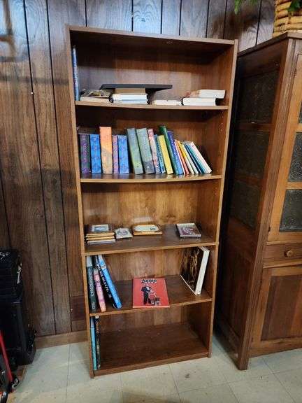 Book Shelf 30"x12"x72" and Contents image