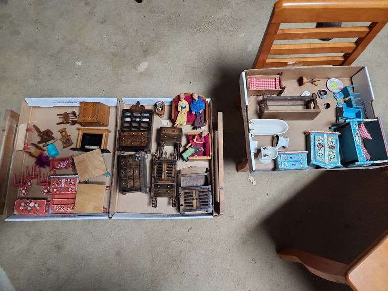 Vintage Dollhouse Furniture image