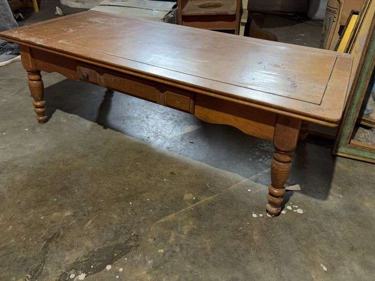 Spindle Leg Coffee Table -  48”W x 20”D x 15”H image