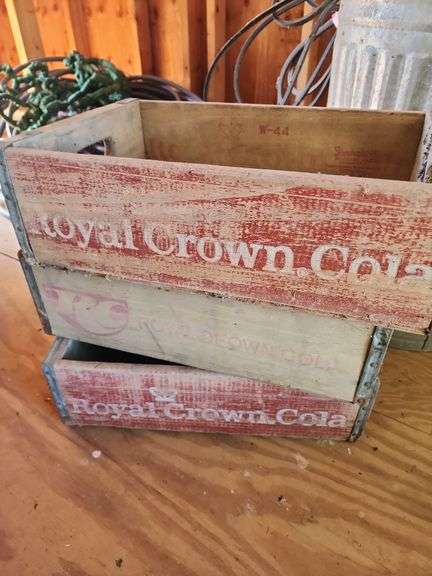3 RC Cola Bottle Crates image