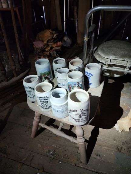 Assorted Stoneware Beer Steins image