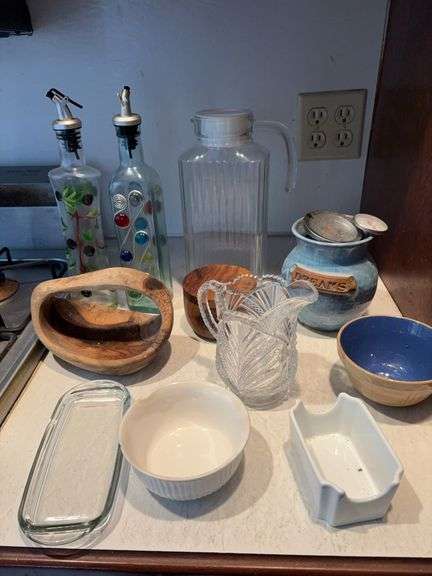 Cooking Oil Vessels Butter Dish and Assorted Kitchenware image
