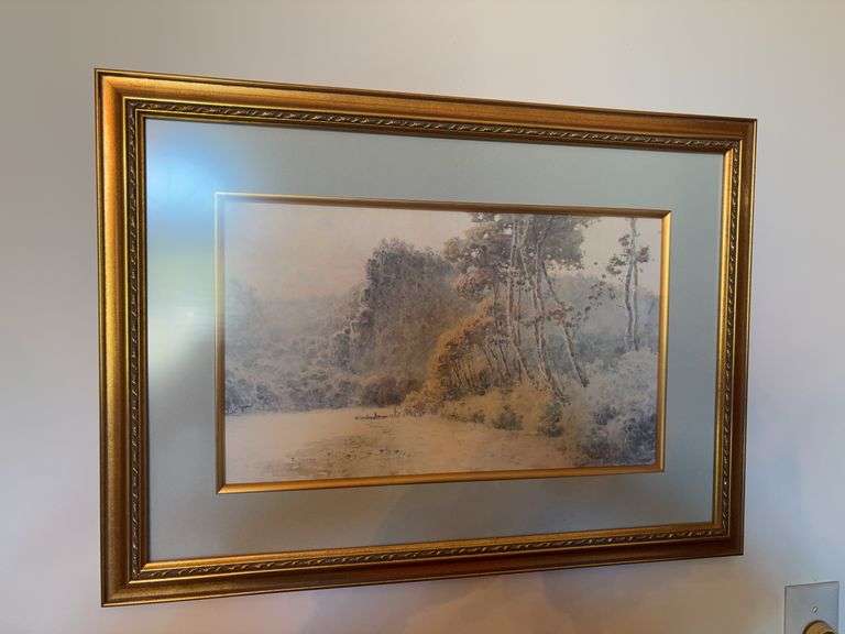 Framed Paul Sawyier Print - 24.5” x 18” image
