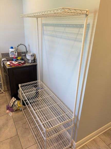 75”x48”x18 Laundry Wire Rack image