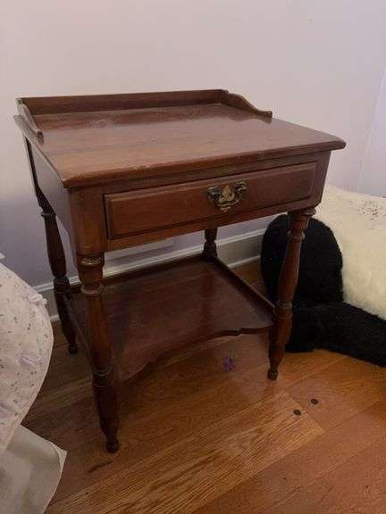 Monitor Furniture Co Solid Cherry Nightstand - 21”W x 17.5”D x 28”H image