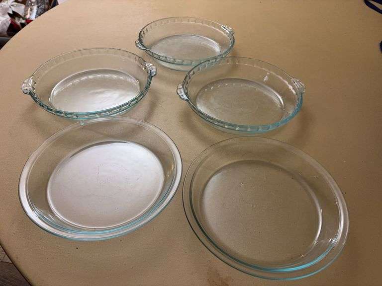 (5) pyrex pie plates image
