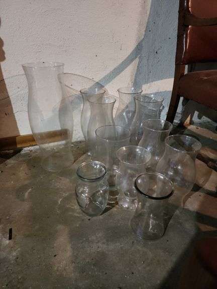Assorted Hurricane Shades and Vases image