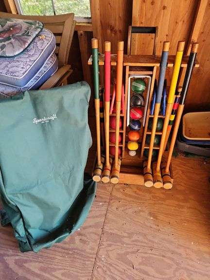 Sportscraft Croquet Set with Cart image