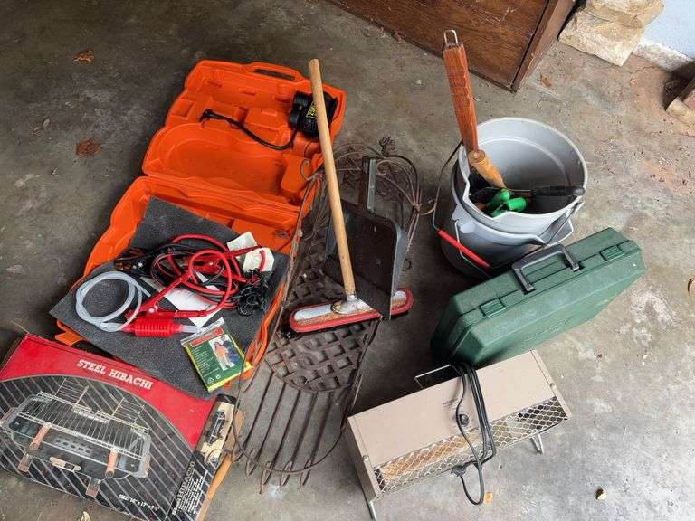 Outdoor Set grill garden tools jumper cables image