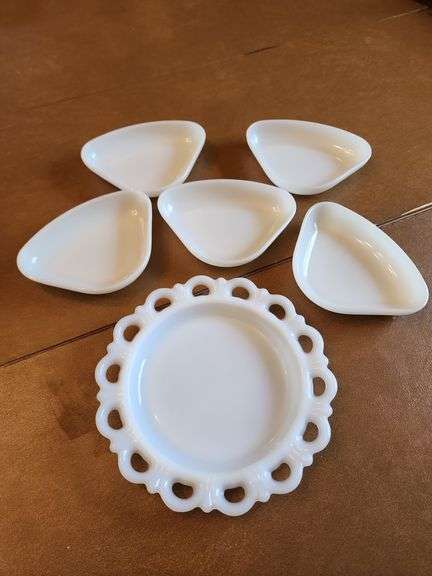 Relish Tray Inserts and Laced Salad Plate image